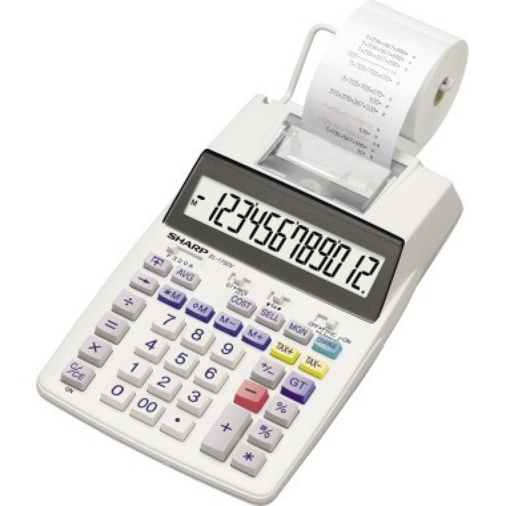 Produktabbildung: Sharp Tischrechner EL-1750V 12stell r/s Druck optional Netzadapter