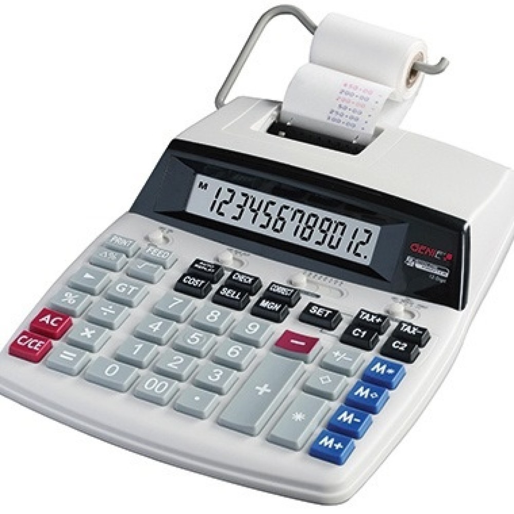 Produktabbildung: GENIE Tischrechner D69 PLUS weiß