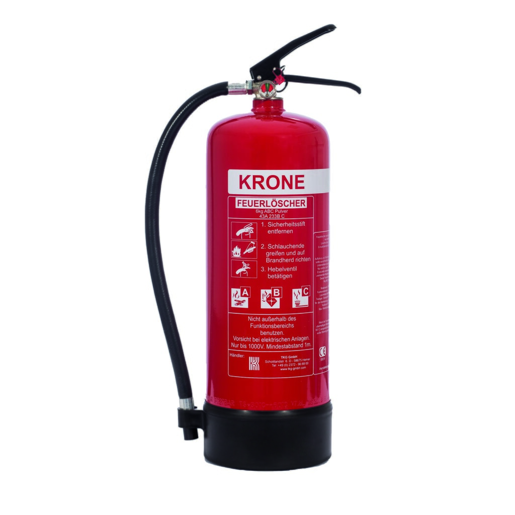 Produktabbildung: TKG 6kg ABC Pulver Dauerdruck Feuerlöscher