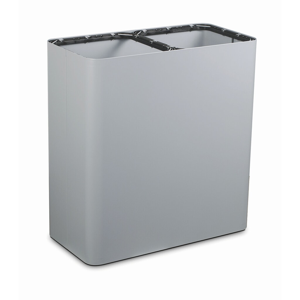 TKG Design-Abfall-Trennsystem PURE 2er-Basis 200L Grau Produktabbildung: TKG Design-Abfall-Trennsystem PURE 2er-Basis 200L Grau