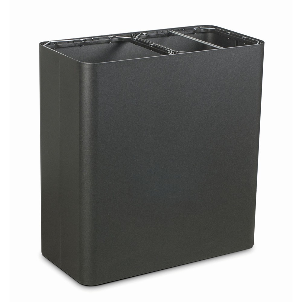 Produktabbildung: TKG Design-Abfall-Trennsystem PURE 2er-Basis 200L Schwarz