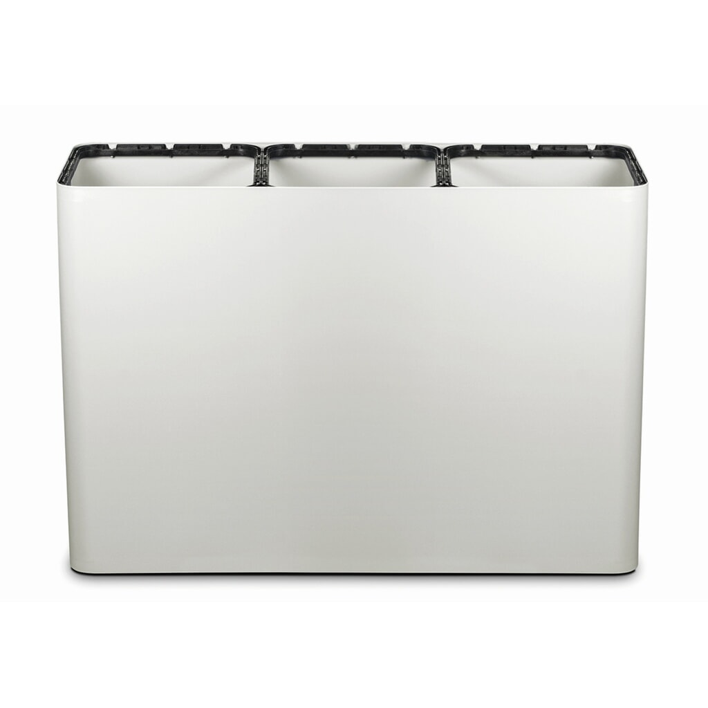 Produktabbildung: TKG Design-Abfall-Trennsystem PURE 3er-Basis 300L Weiß