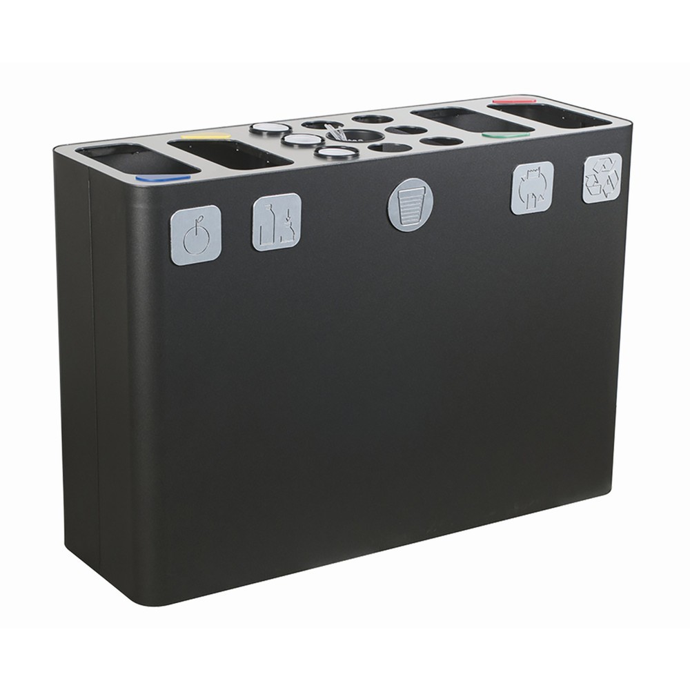 Produktabbildung Nr. 4: TKG Design-Abfall-Trennsystem PURE 3er-Basis 300L Schwarz