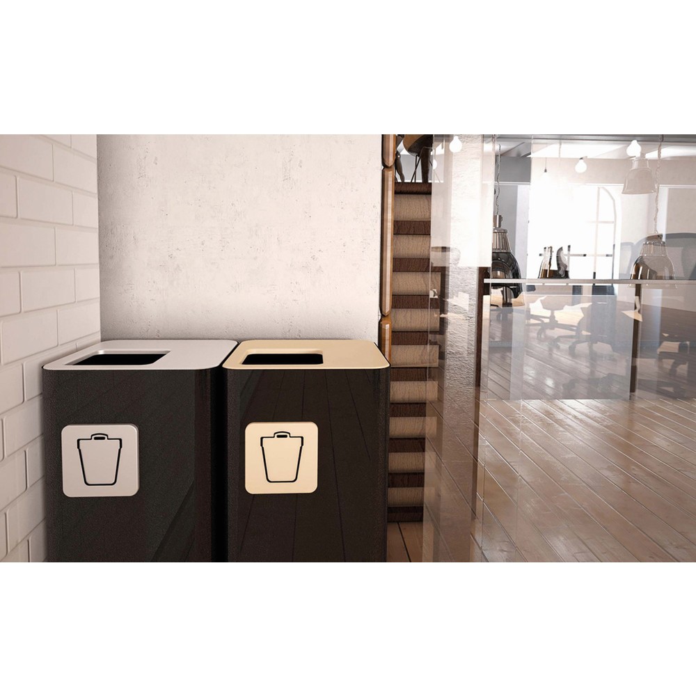 Produktabbildung Nr. 2: TKG Design-Abfallbehälter PURE ESSENTIAL 100L, Schwarz
