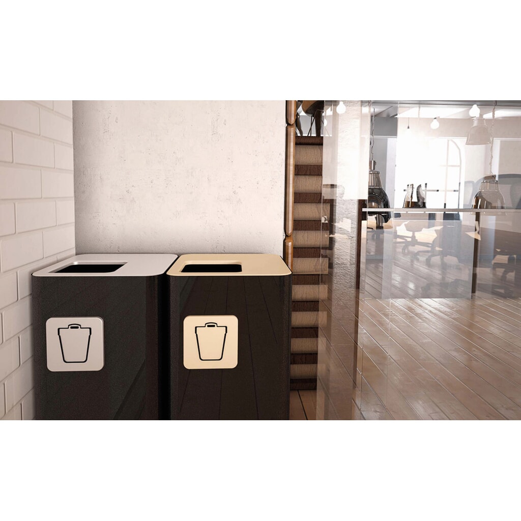 Produktabbildung Nr. 2: TKG Design-Abfallbehälter PURE ESSENTIAL 100L, Schwarz