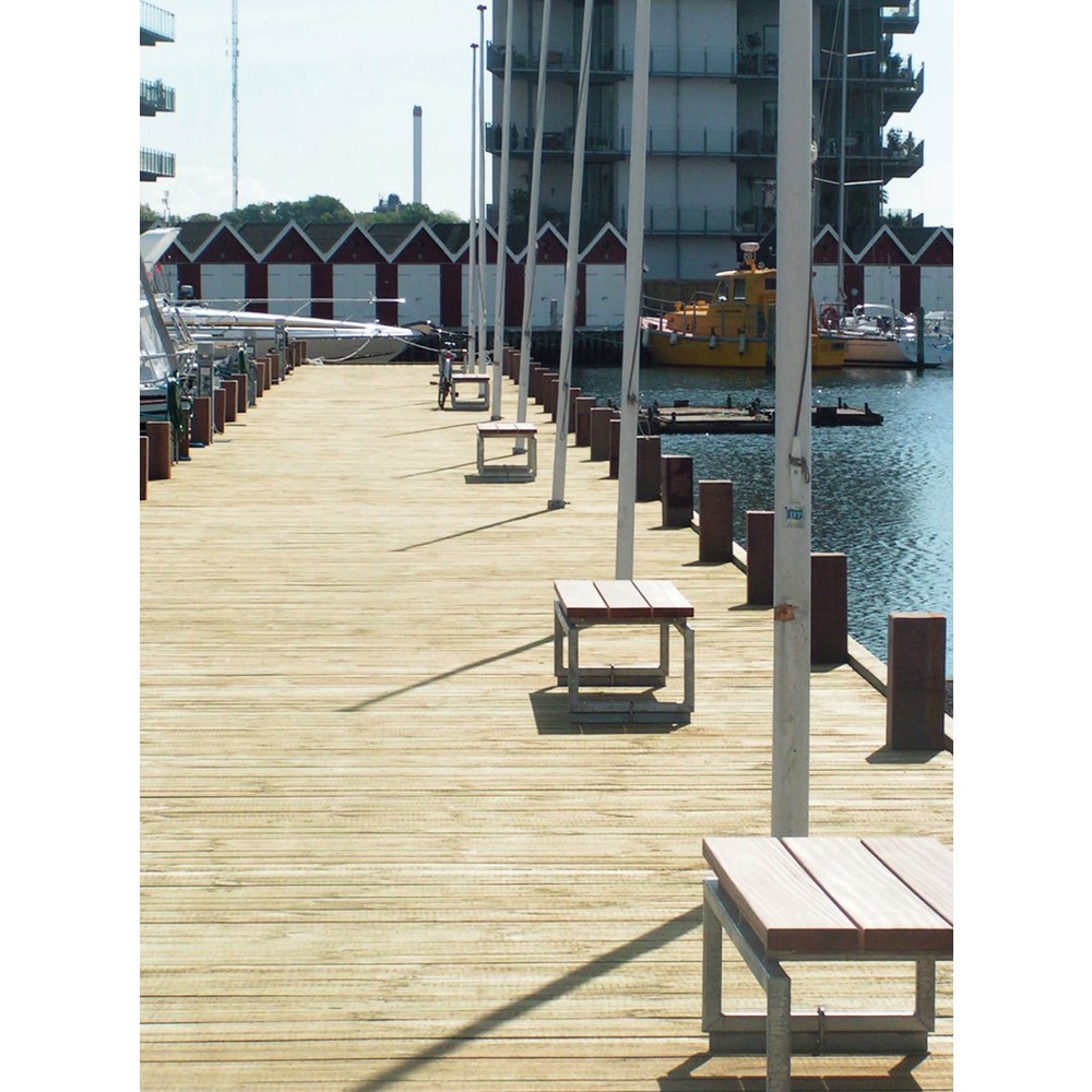Produktabbildung Nr. 2: TKG Parkbank Castor, Echtholz/Stahlblech, HxBxT 420 x 1.800 x 500 mm