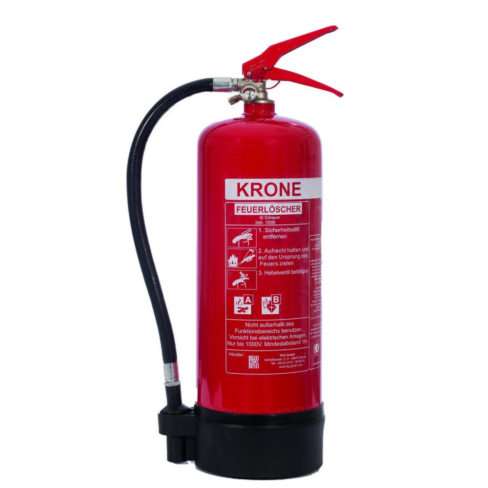 TKG 6L Schaum Dauerdruck Feuerlöscher Produktabbildung: TKG 6L Schaum Dauerdruck Feuerlöscher