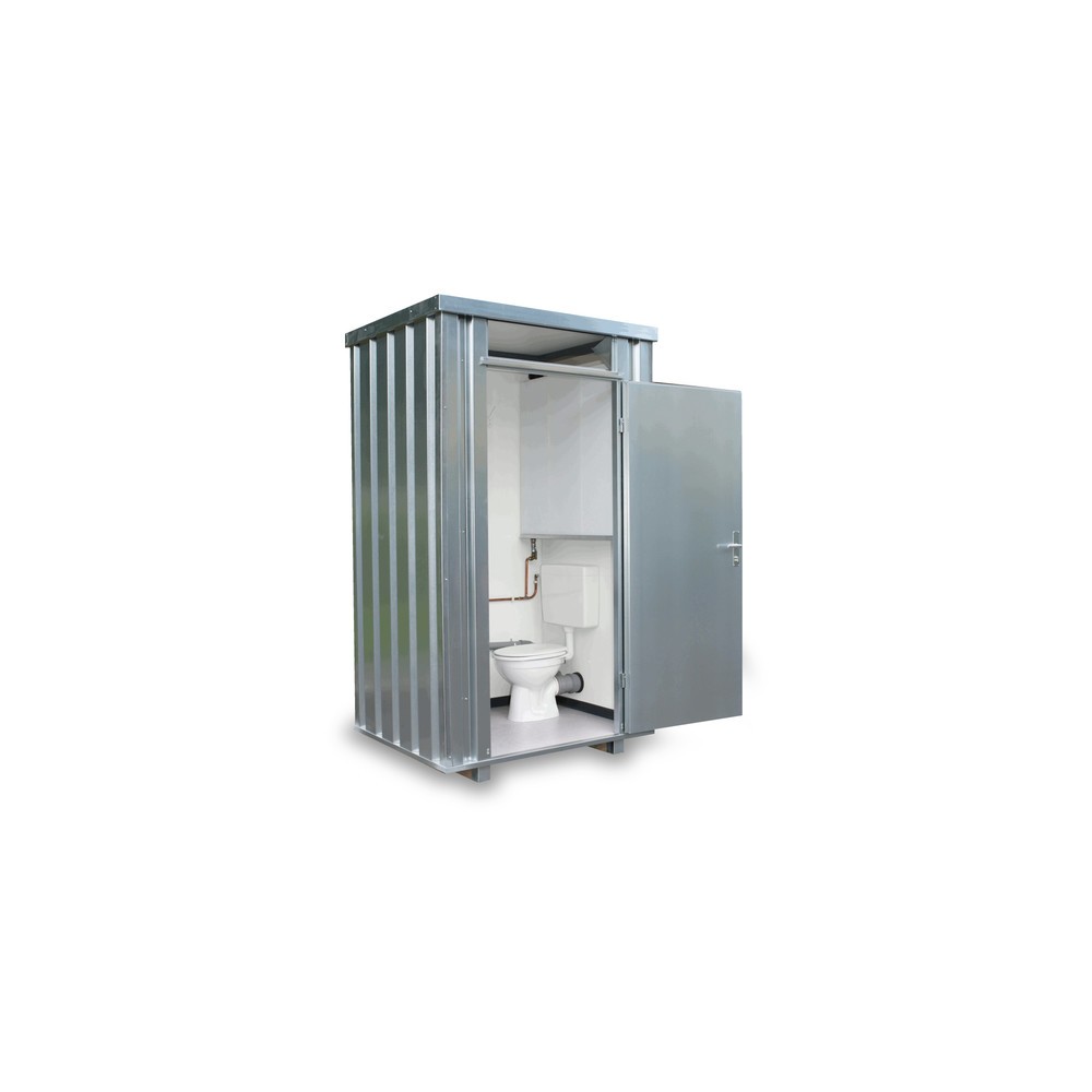 Illustration du produit: FLADAFI® Box sanitaire TB 2704, galvanisé, monté, avec réservoir d'eau douce 150 l, porte à un battant, au centre du côté large