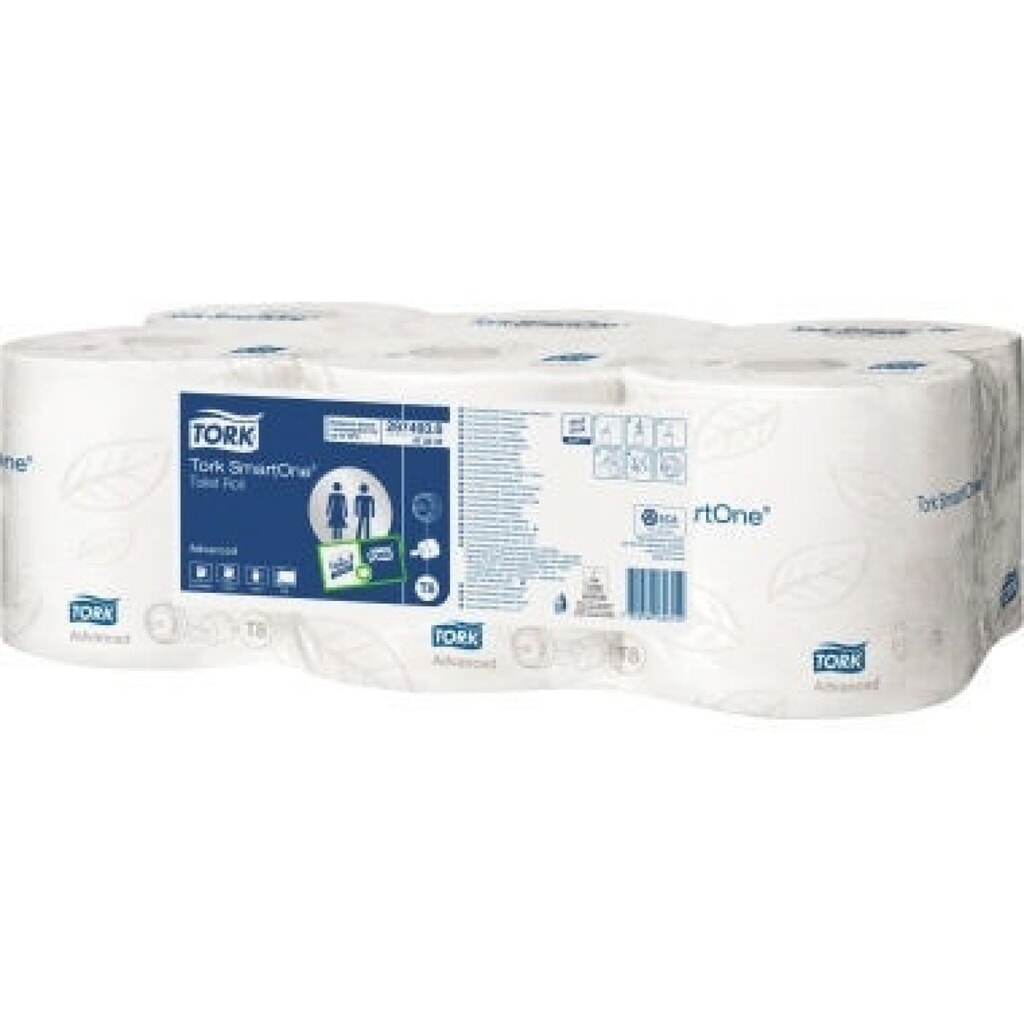 TORK® Toilettenpapier SmartOne 472242 2-lagig weiß 6 Ro/Pack Produktabbildung: TORK® Toilettenpapier SmartOne 472242 2-lagig weiß 6 Ro/Pack