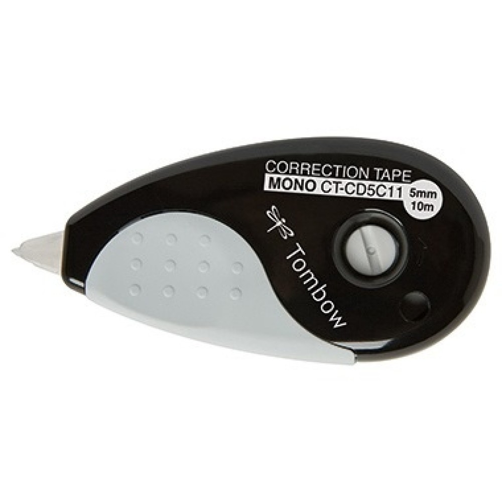 Produktabbildung: Tombow Korrekturroller Grip CT-CD5C11 5mmx10m schwarz/weiß