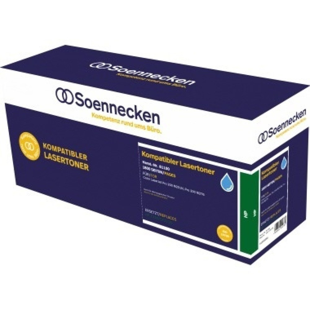 Produktabbildung: Soennecken Toner 81100 wie HP CF211A 131A 1.800Seiten cyan