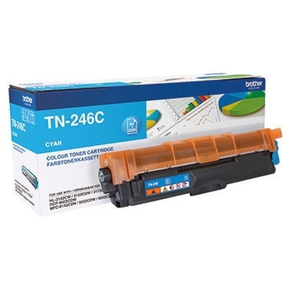 Brother Toner TN246C 2.200Seiten cyan Produktabbildung: Brother Toner TN246C 2.200Seiten cyan