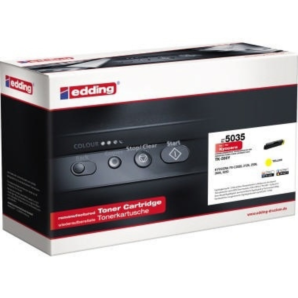 Produktabbildung: edding Toner 18-5035 wie Kyocera TK-590Y 5.000Seiten gelb