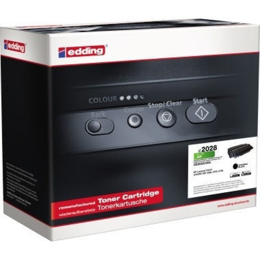 Produktabbildung: edding Toner 18-2028 wie HP CE255X 12.500Seiten schwarz