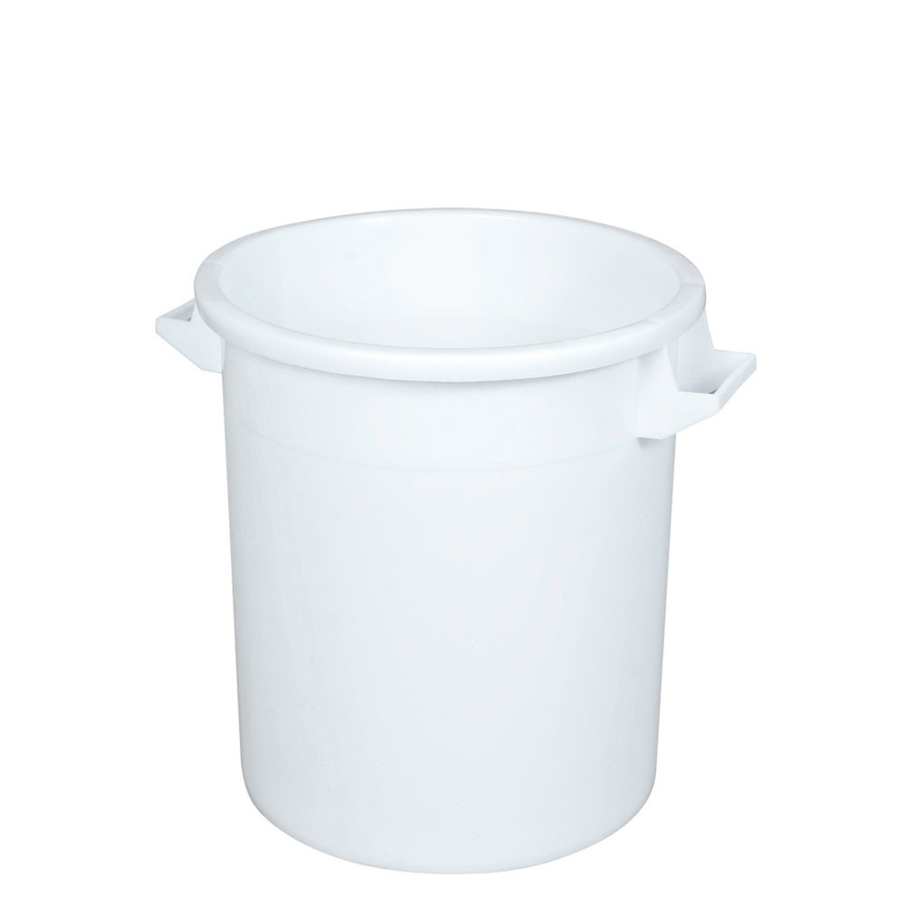 Produktabbildung: Rundtonne, Ø oben/unten 390/315 mm, Höhe 415 mm, 35 Liter, weiß