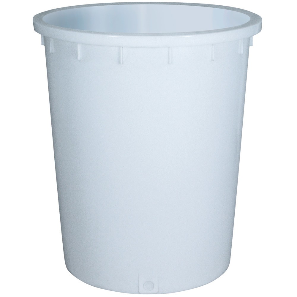 Produktabbildung: Rundtonne, Ø oben/unten 755/695 mm, Höhe 885 mm, 300 Liter, weiß
