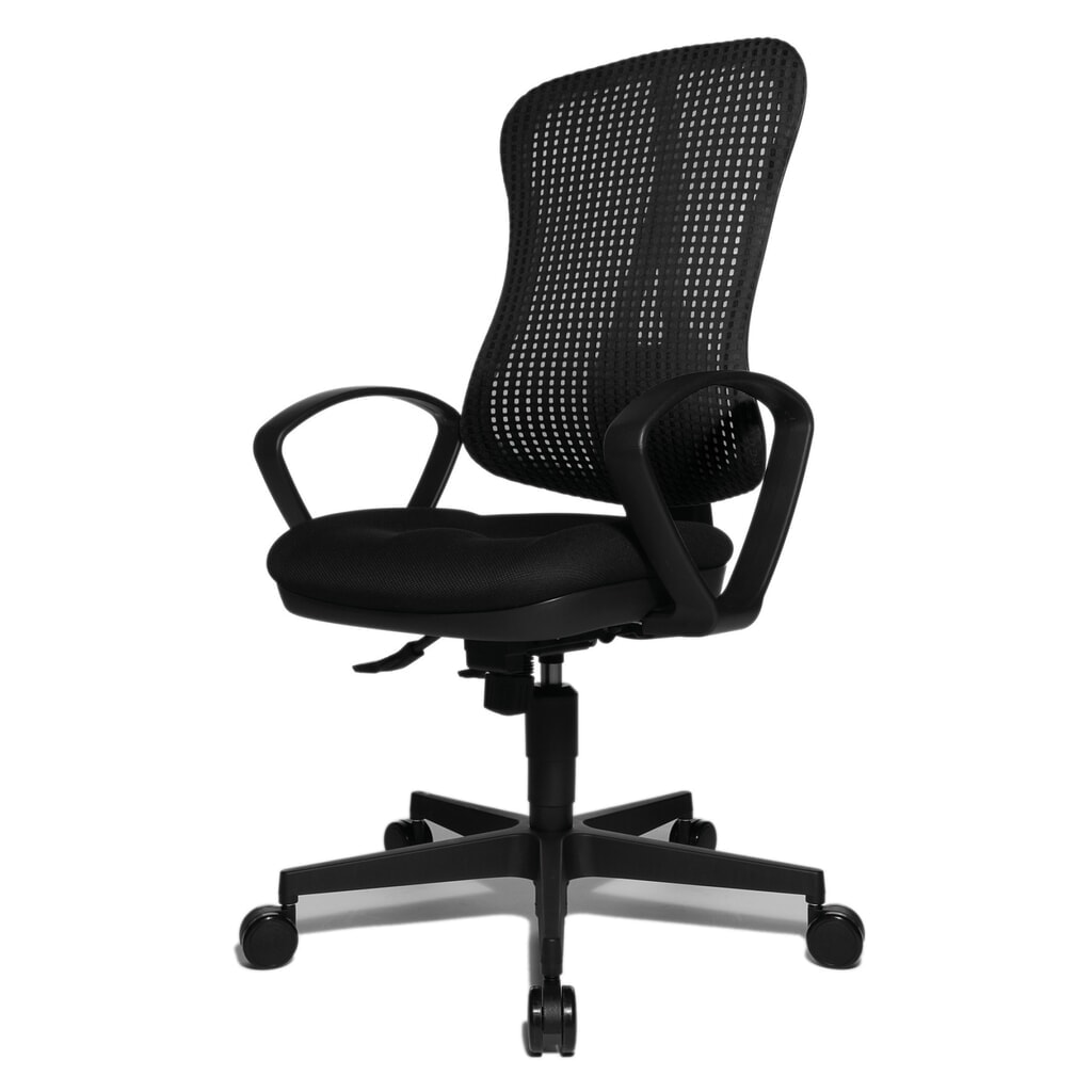 Topstar® Bürodrehstuhl Head Point SY, Muldensitz, schwarz/schwarz Produktabbildung Nr. 3: Topstar® Bürodrehstuhl Head Point SY, Muldensitz, schwarz/schwarz