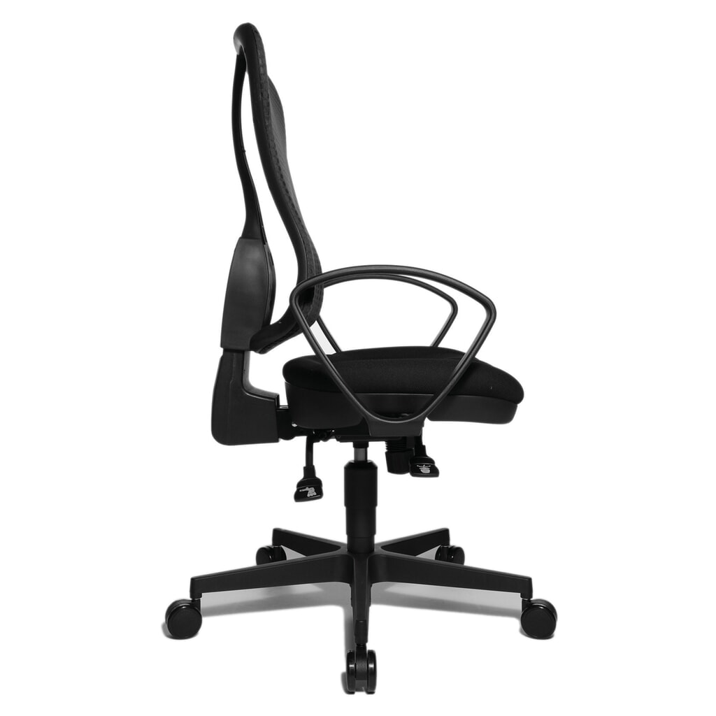 Topstar® Bürodrehstuhl Head Point SY, Muldensitz, schwarz/schwarz Produktabbildung Nr. 4: Topstar® Bürodrehstuhl Head Point SY, Muldensitz, schwarz/schwarz