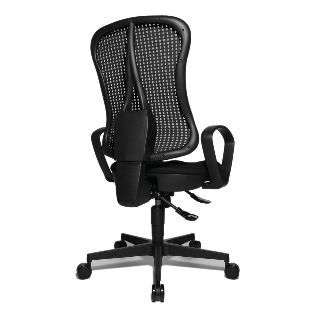 Topstar® Bürodrehstuhl Head Point SY, Muldensitz, schwarz/schwarz Produktabbildung Nr. 5: Topstar® Bürodrehstuhl Head Point SY, Muldensitz, schwarz/schwarz