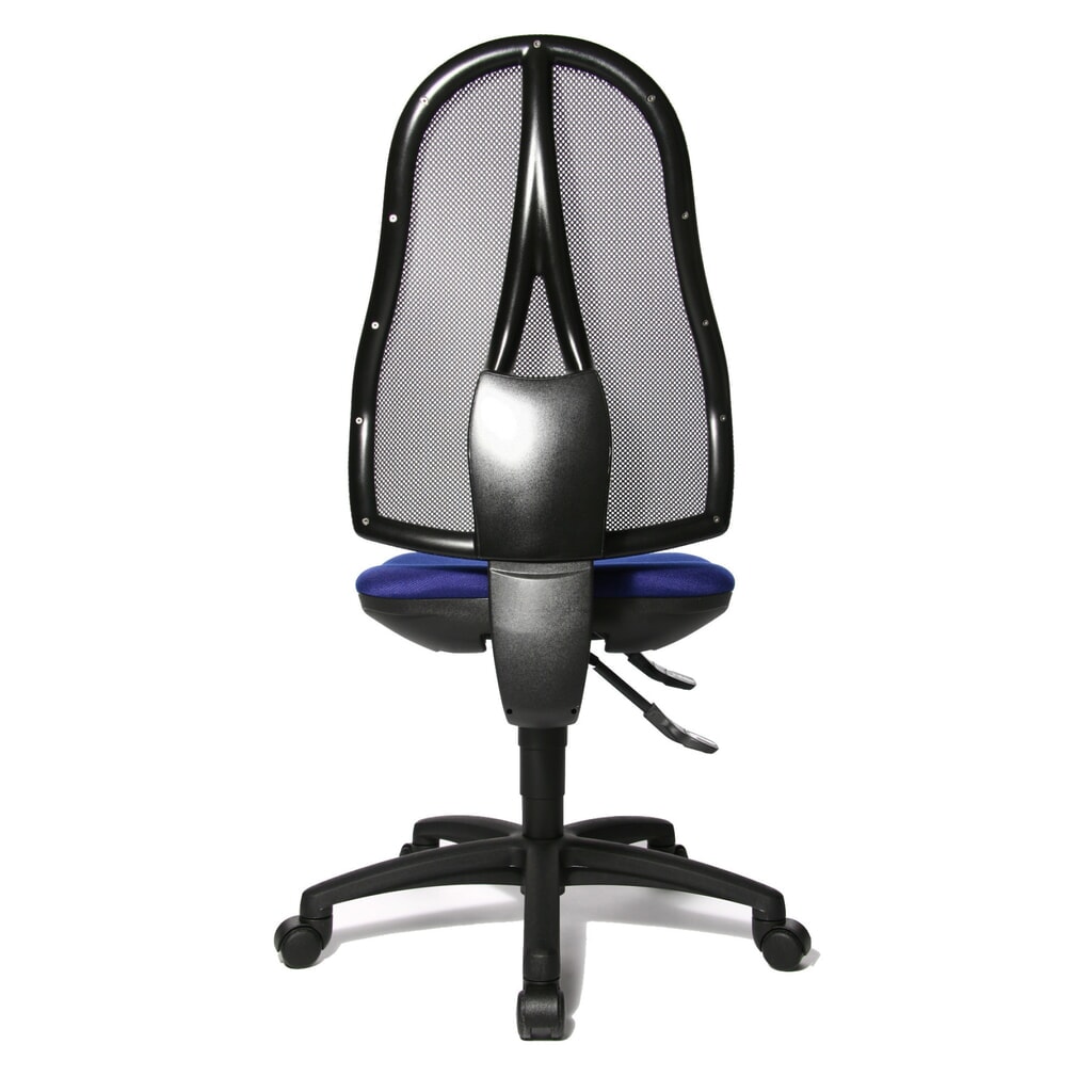 Topstar® Bürodrehstuhl Open Point Syncro, Bandscheibensitz, Netzrücken, blau Produktabbildung Nr. 3: Topstar® Bürodrehstuhl Open Point Syncro, Bandscheibensitz, Netzrücken, blau