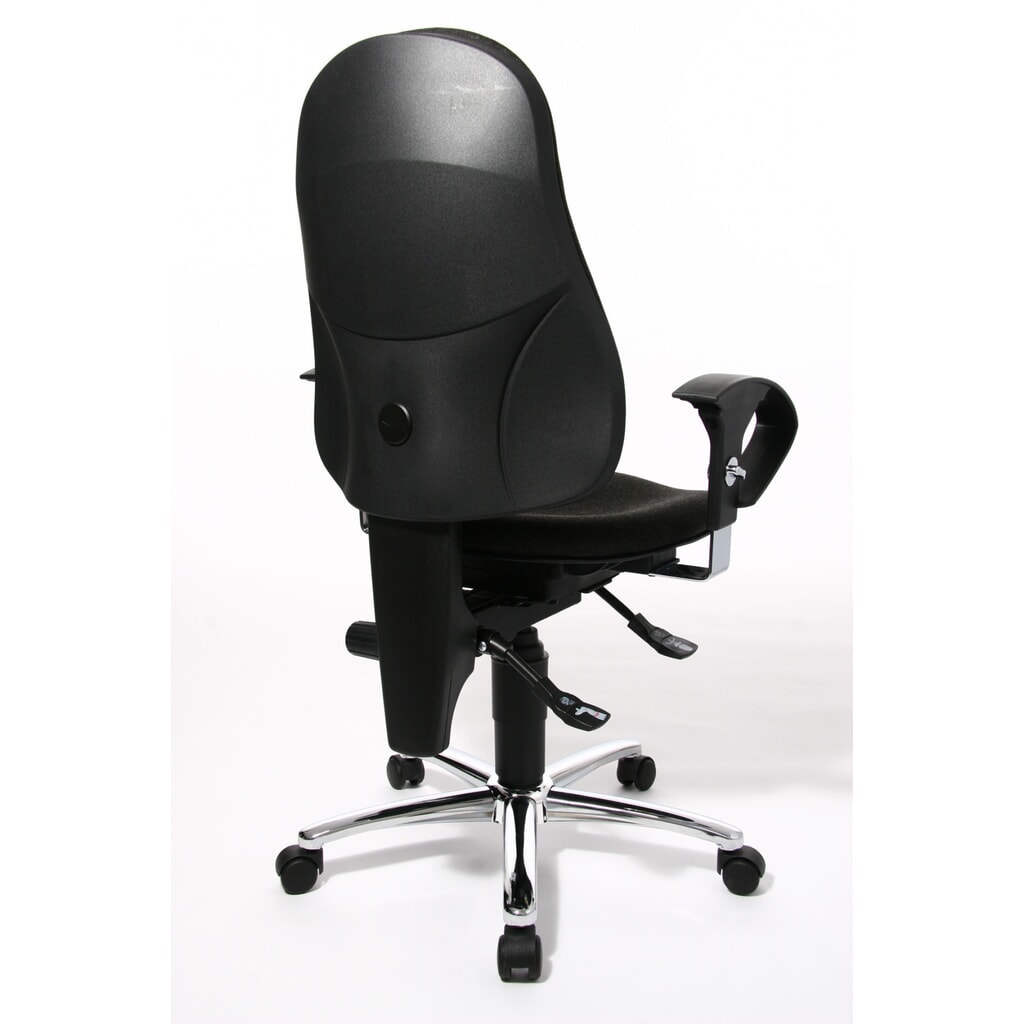 Topstar® Bürodrehstuhl Ortho 10, höhenverstellbare Armlehnen, anthrazit Produktabbildung Nr. 4: Topstar® Bürodrehstuhl Ortho 10, höhenverstellbare Armlehnen, anthrazit