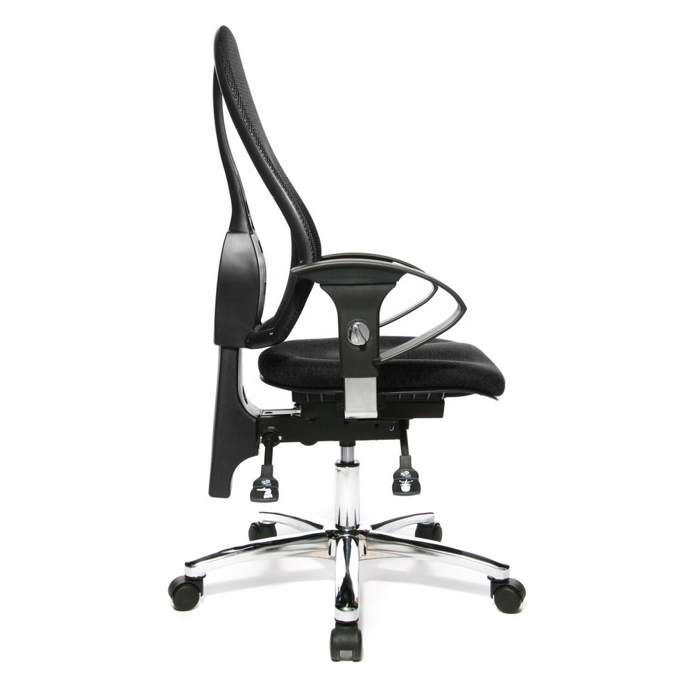 Produktabbildung Nr. 4: Topstar® Bürodrehstuhl Ortho 15, Netzrücken, höhenverstellbare Armlehnen, anthrazit