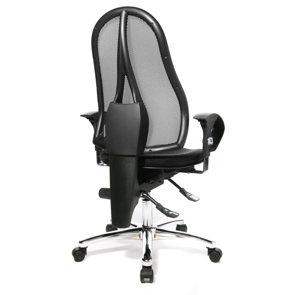 Produktabbildung Nr. 5: Topstar® Bürodrehstuhl Ortho 15, Netzrücken, höhenverstellbare Armlehnen, anthrazit