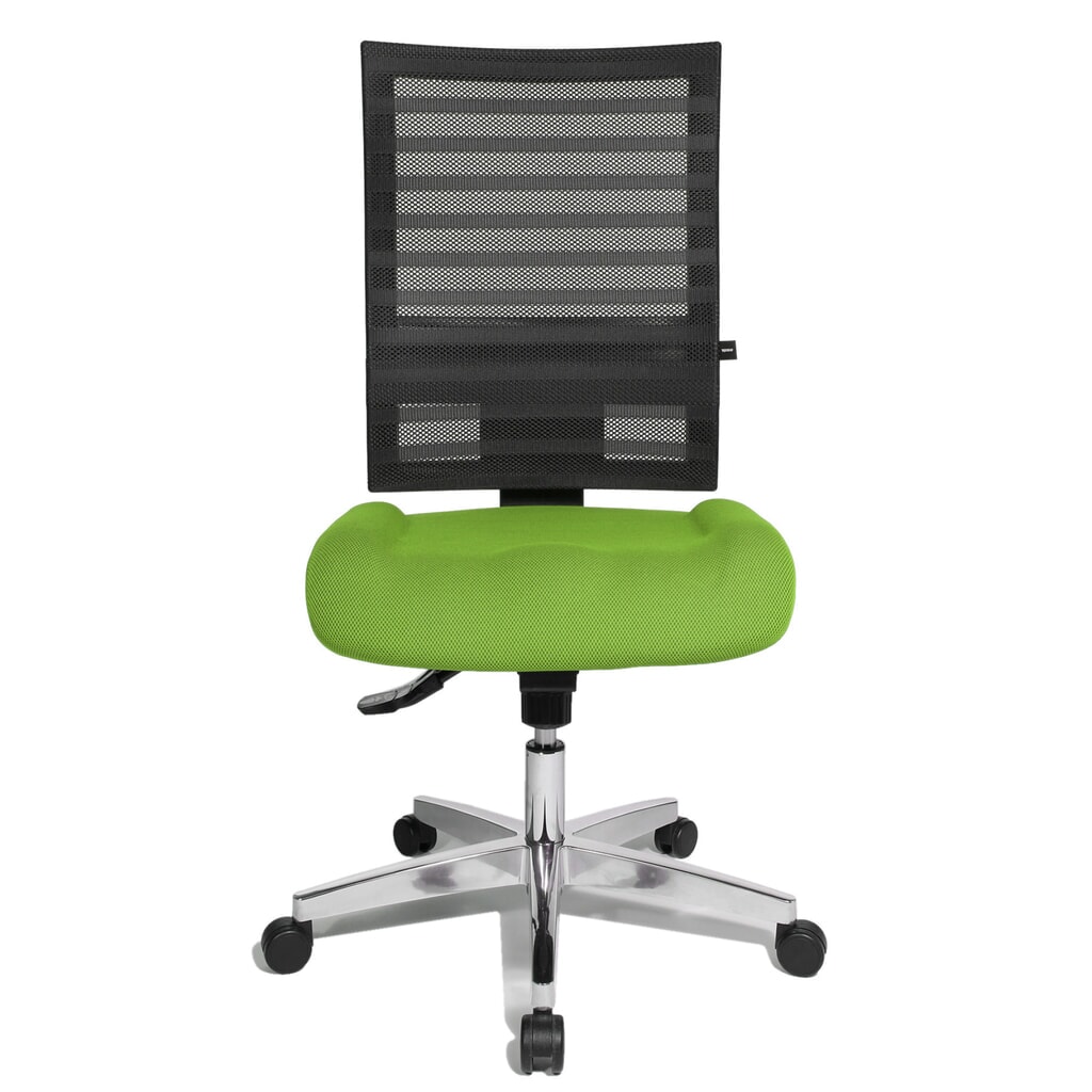 Produktabbildung: Topstar® Bürodrehstuhl P91-NET, Netzrücken schwarz, Sitz apfelgrün