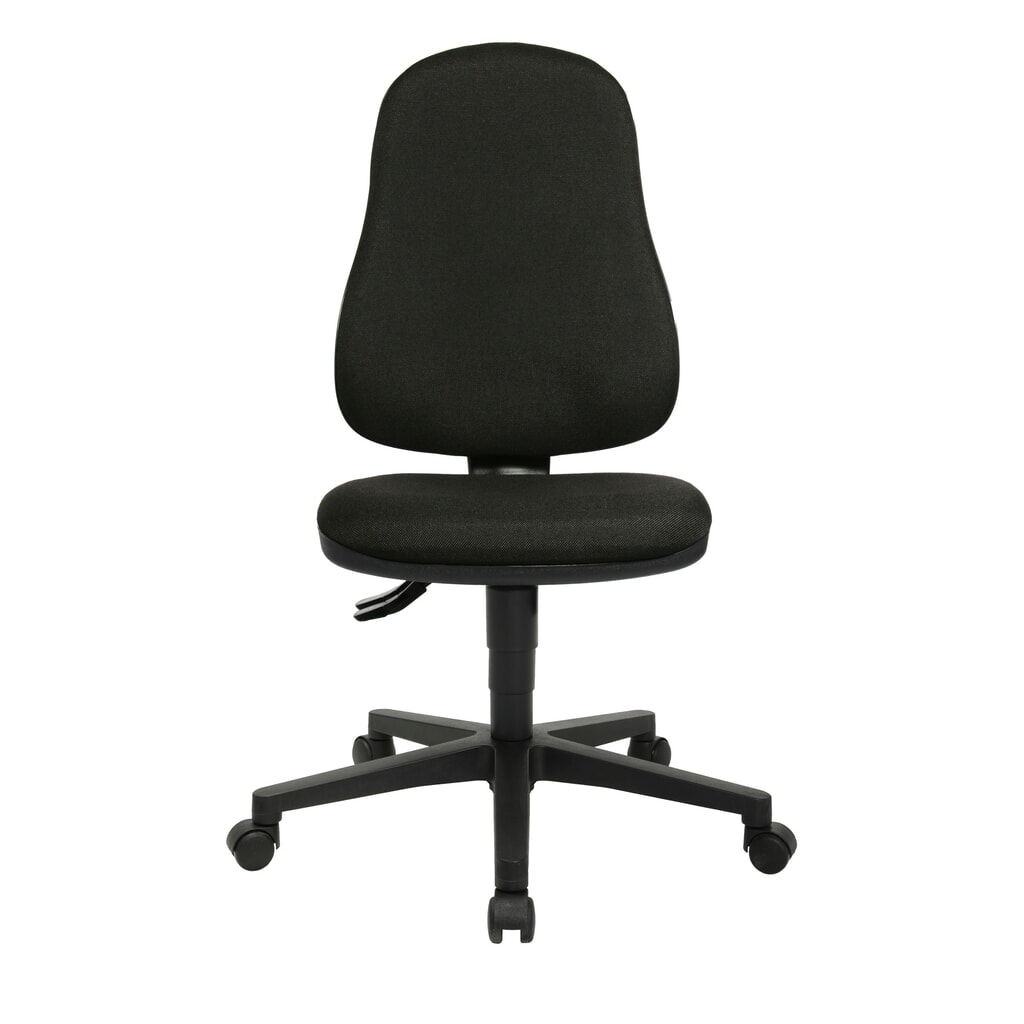Topstar® Bürodrehstuhl Point 60, Muldensitz, schwarz Produktabbildung: Topstar® Bürodrehstuhl Point 60, Muldensitz, schwarz