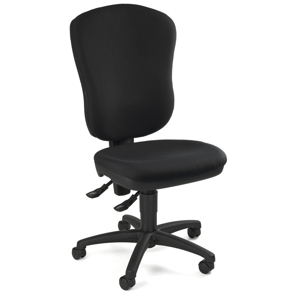 Produktabbildung: Topstar® Bürodrehstuhl Point 80, große Rückenlehne, Muldensitz, schwarz