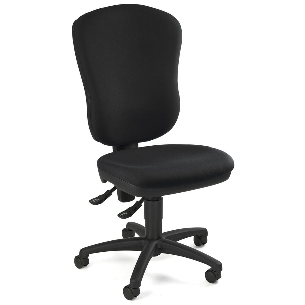 Produktabbildung: Topstar® Bürodrehstuhl Point 80, große Rückenlehne, Muldensitz, schwarz