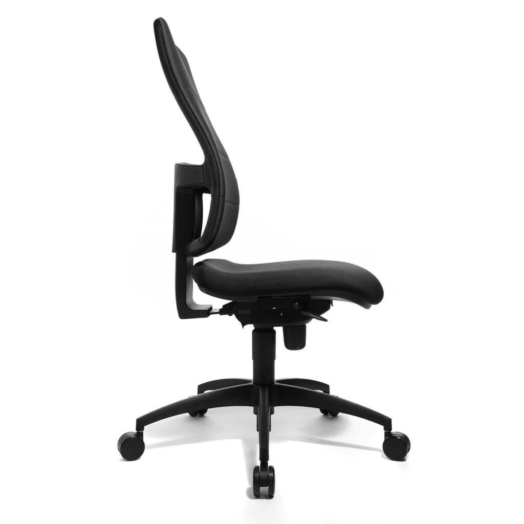 Produktabbildung Nr. 2: Topstar® Bürodrehstuhl Syncro, gepolsterte Rückenlehne, ergonomischer Bandscheibensitz, anthrazit