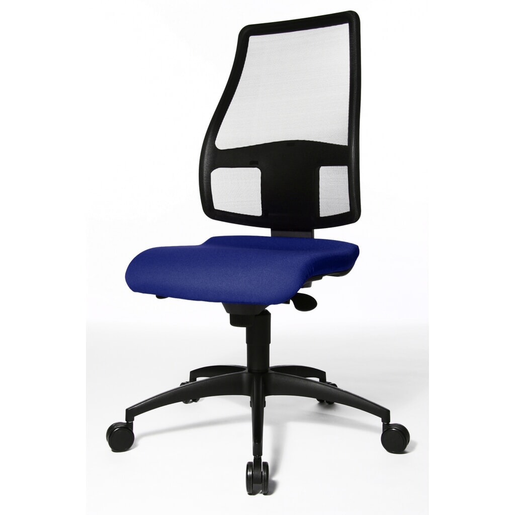 Topstar® Bürodrehstuhl Syncro, atmungsaktiver Netzrücken, royalblau Produktabbildung Nr. 2: Topstar® Bürodrehstuhl Syncro, atmungsaktiver Netzrücken, royalblau