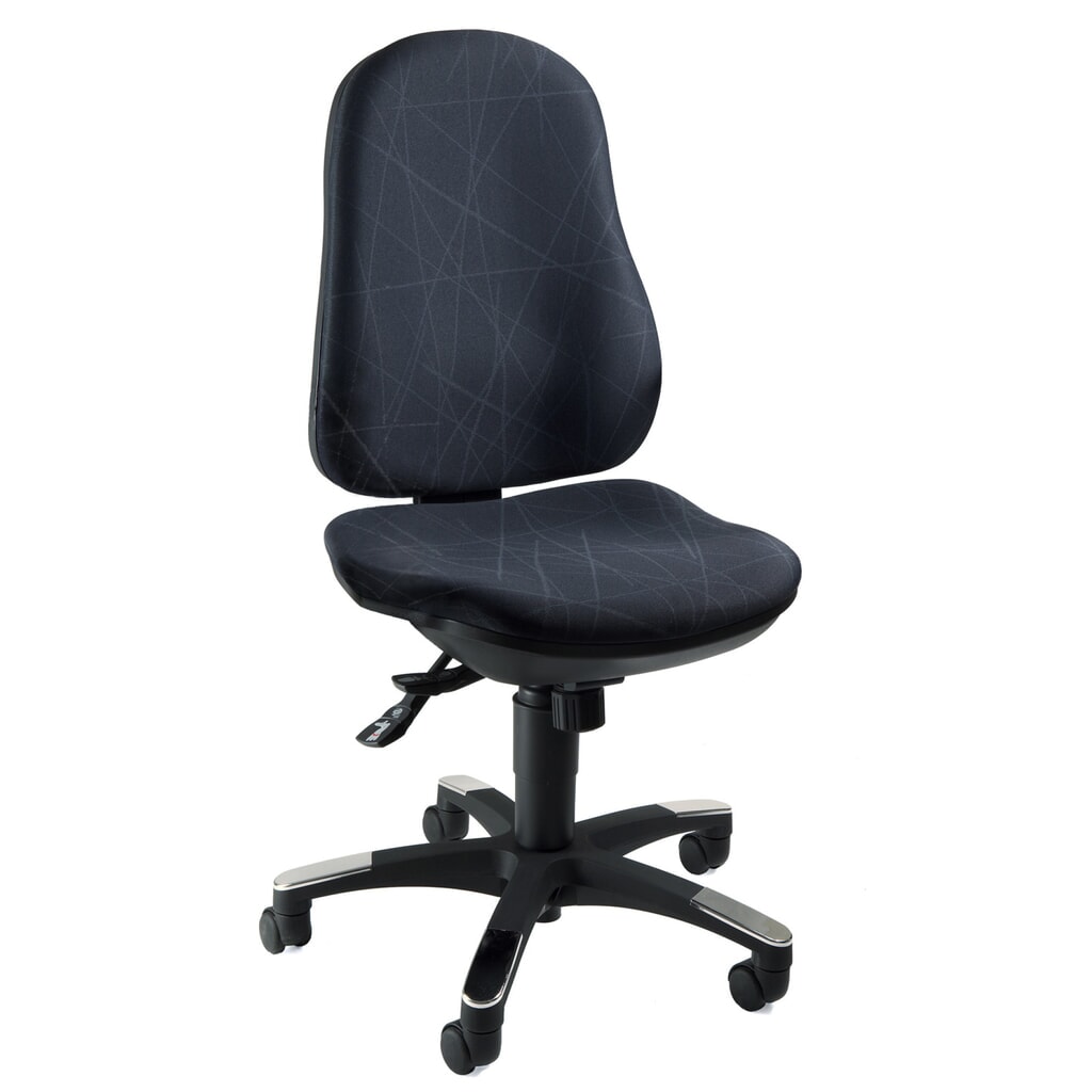 Topstar® Bürodrehstuhl Trend SY 10, Bandscheibensitz, schwarz-dunkelgrau gemustert Produktabbildung Nr. 3: Topstar® Bürodrehstuhl Trend SY 10, Bandscheibensitz, schwarz-dunkelgrau gemustert