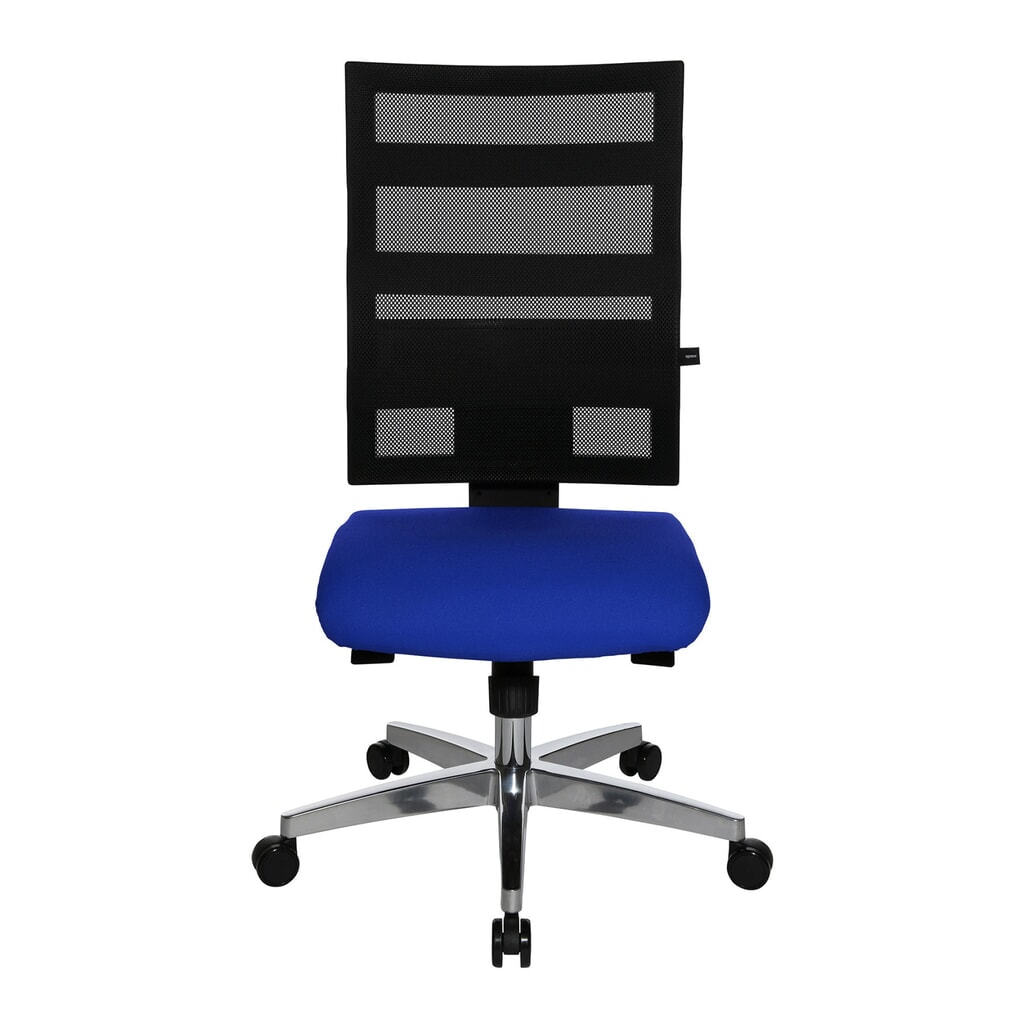 Produktabbildung: Topstar® Bürodrehstuhl X-Pander, Netzrücken, Fitness-Funktion, blau
