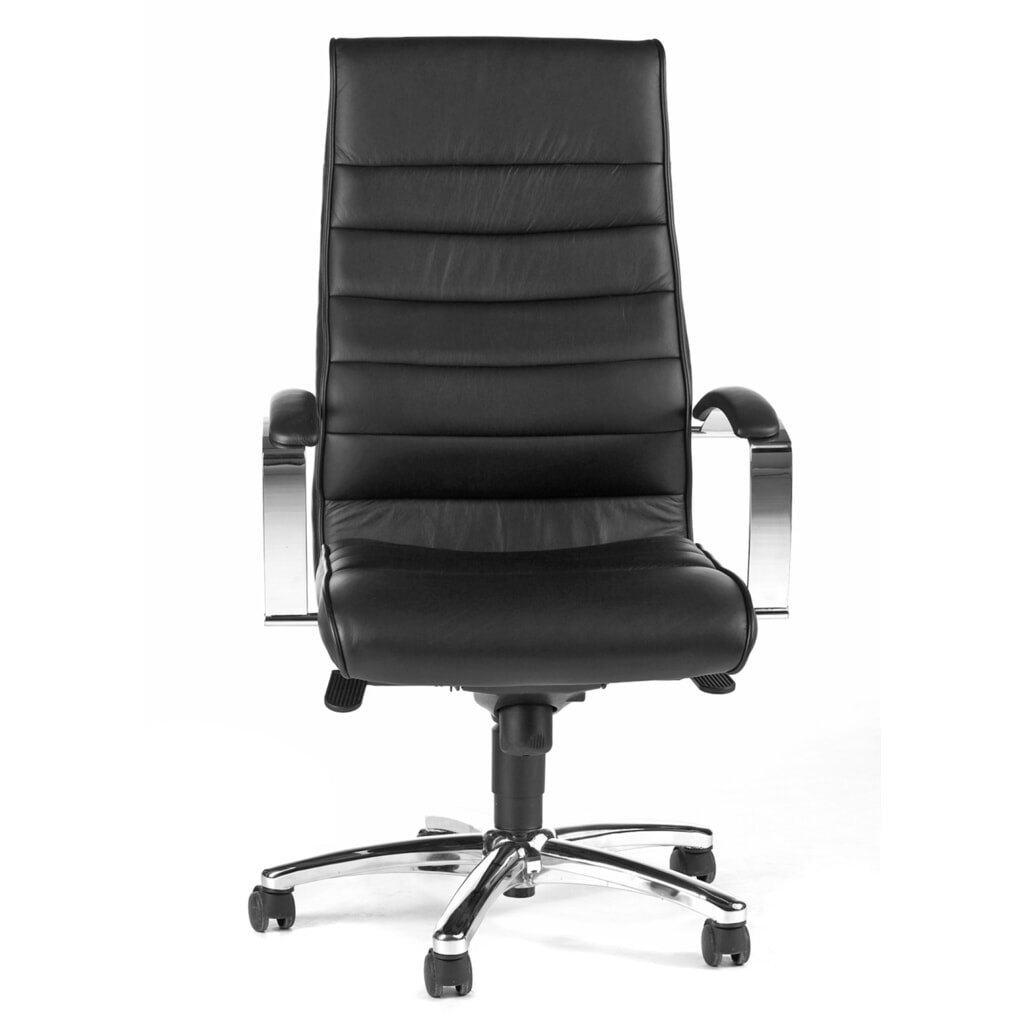 Produktabbildung: Topstar® Bürodrehstuhll TD LUX 10, Chefsessel-Wippmechanik, inkl. Armlehnen, schwarz