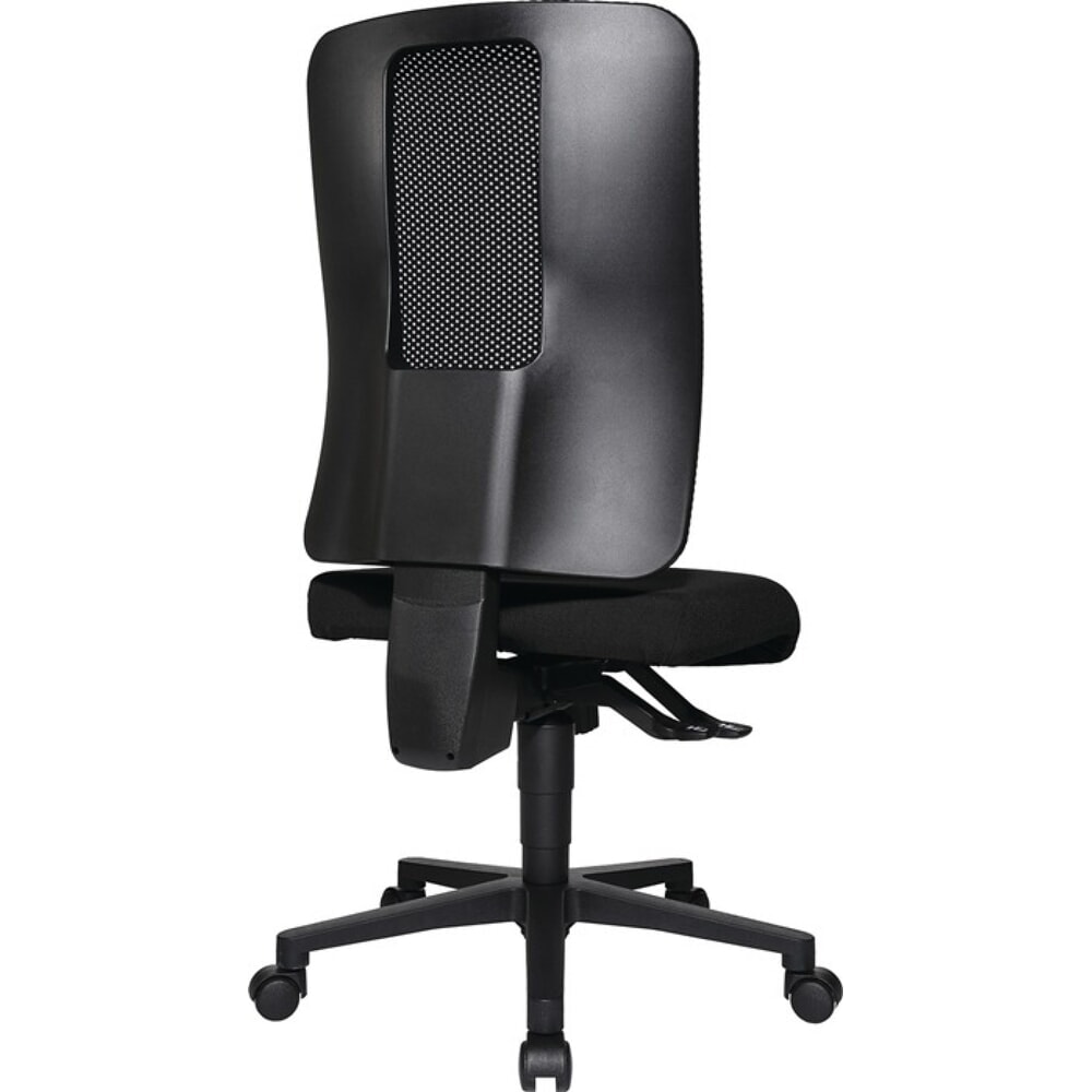 N° de l'image du produit 2 : Siège de bureau pivotant TOPSTAR, noir/ noir 460-560 mm, avec système synchrone, sans accoudoirs capacité de charge 110 kg