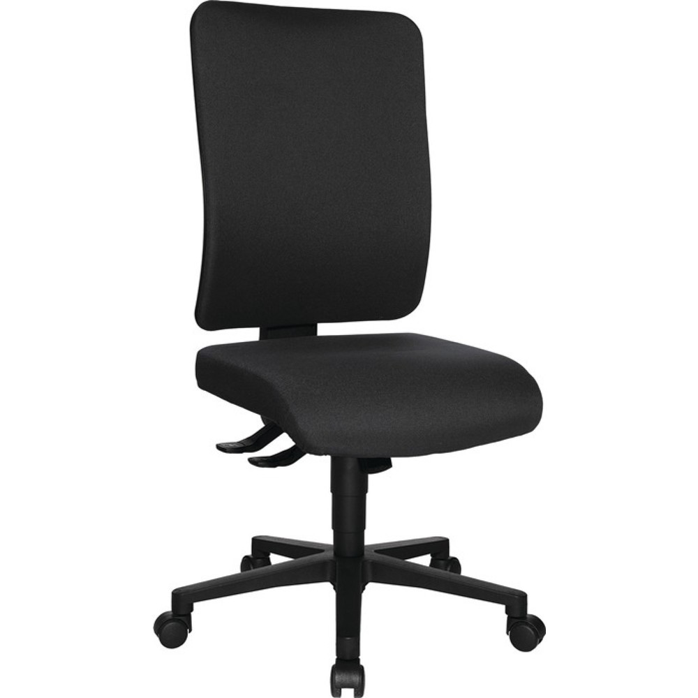 Illustration du produit: Siège de bureau pivotant TOPSTAR, anthracite 450-550 mm, avec système synchrone, sans accoudoirs capacité de charge 110 kg