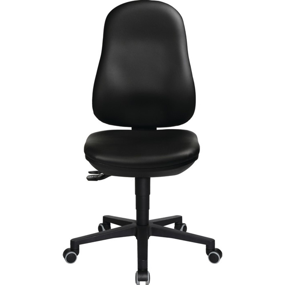 N° de l'image du produit 2 : Chaise de travail pivotante Topstar® Point 70, rembourrage similicuir noir, roulettes, 410-530 mm