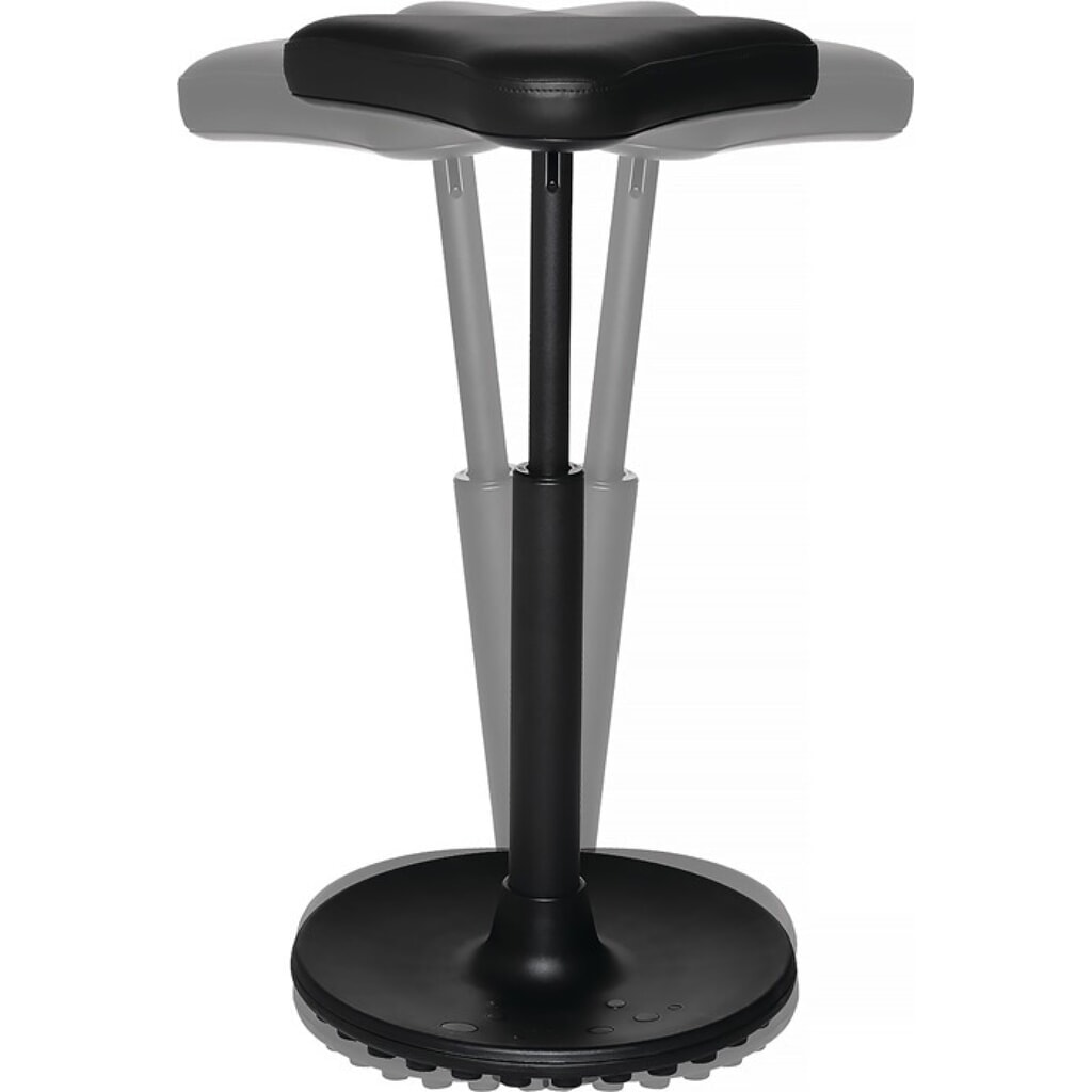 Topstar® Stehhilfe, Sitzhöhenverstellung 570-770 mm, Kunstleder, Stahlrohr schwarz Produktabbildung Nr. 4: Topstar® Stehhilfe, Sitzhöhenverstellung 570-770 mm, Kunstleder, Stahlrohr schwarz