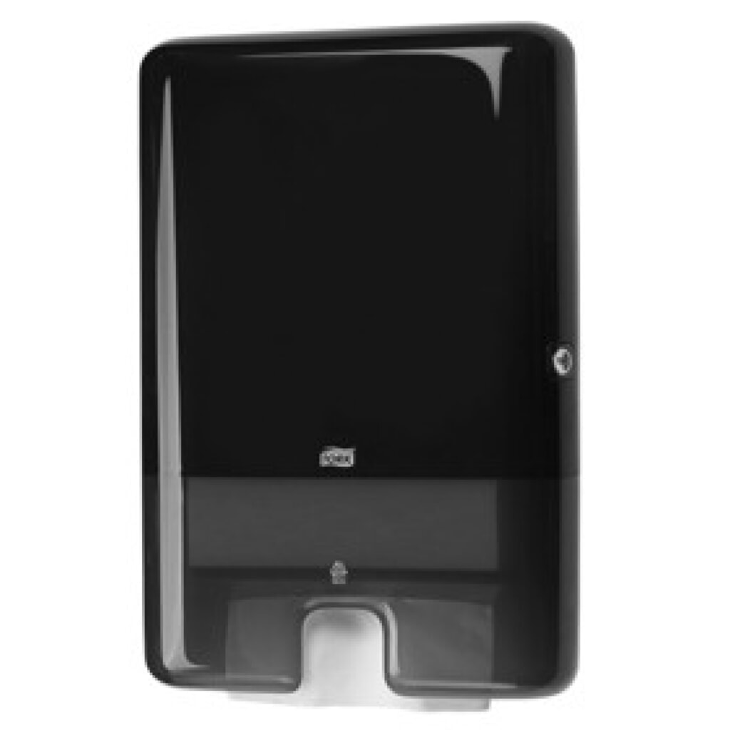 Produktabbildung: TORK® 552008 Xpress Spender für Multifold Handtücher,Farbe: schwarz, Material: Kunststoff