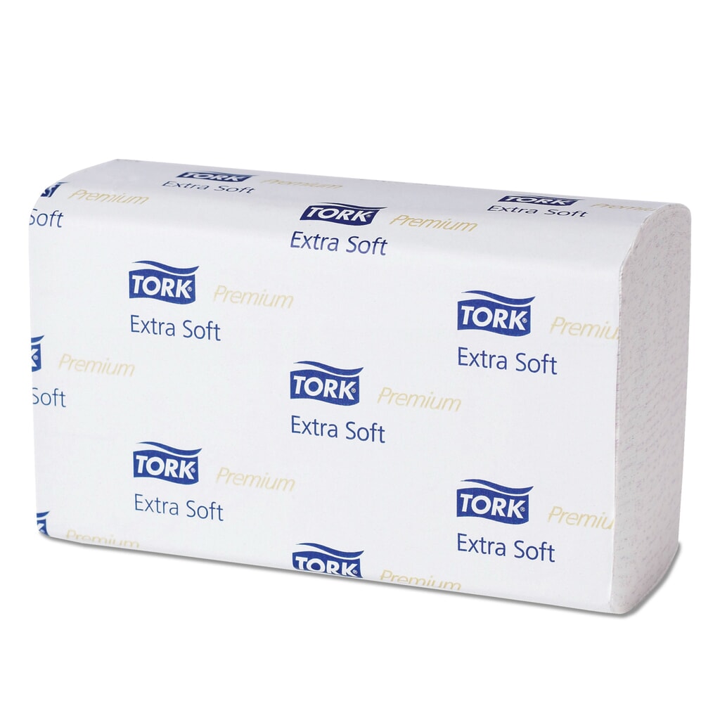 Produktabbildung: TORK® Handtücher Premium, Interfold, 2.100 Tücher, extra weich