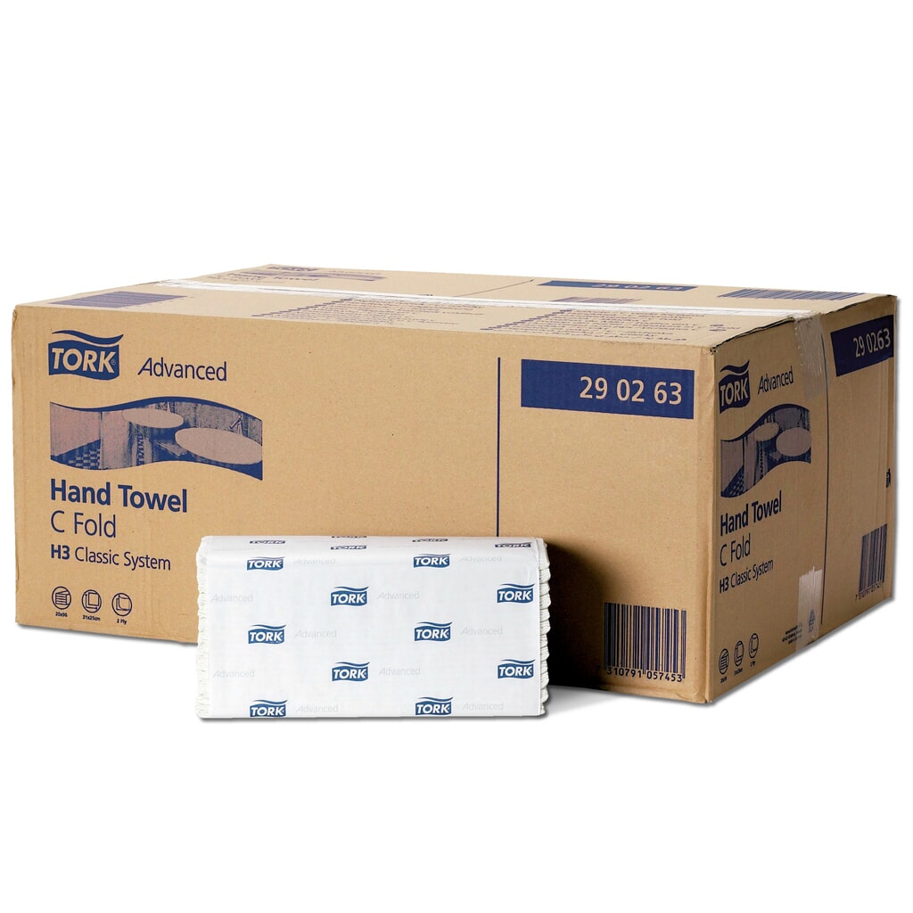Produktabbildung: TORK® Xpress Multifold Handtücher, Lagenfalz, 3.072 Tücher, weiß