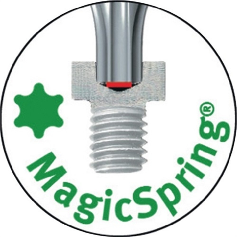 N° de l'image du produit 4 : Jeu de tournevis MagicSpring 362R K6 SO 6 pièces TORX® poignées multicomposant l