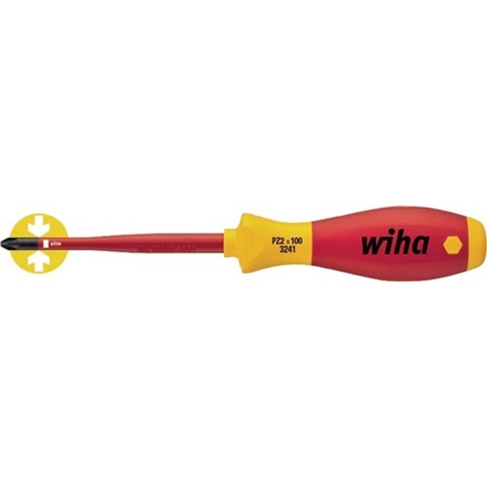 Illustration du produit: Tournevis 3281 slimFix taille SL/PZD 1 longueur des lames 80 mm VDE isolé slim F