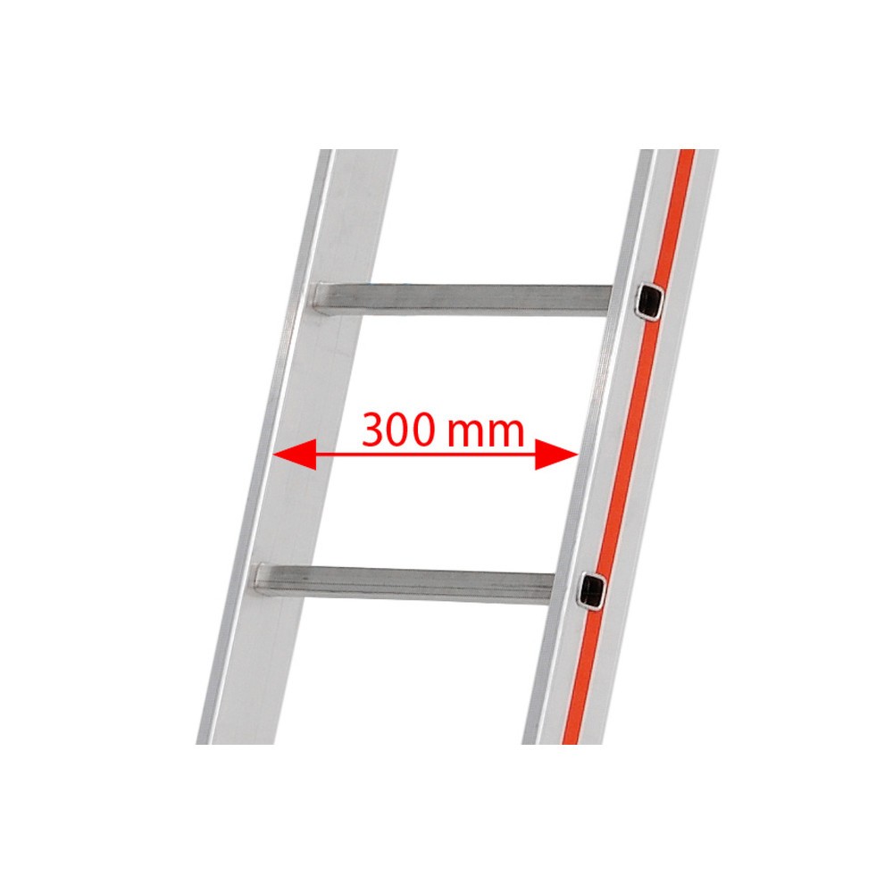 Productafbeelding nr. 4: Touwoptrekladder HYMER, voor aanleunen, 3-delig, totale lengte 8,34 m