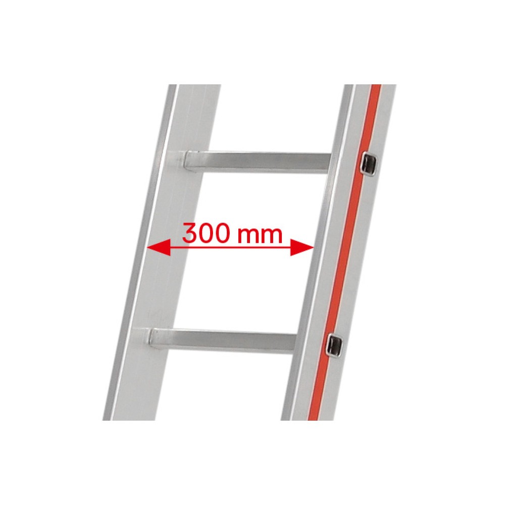 Productafbeelding nr. 7: Touwoptrekladder HYMER, voor aanleunen, 2-delig, totale lengte 6,90 m