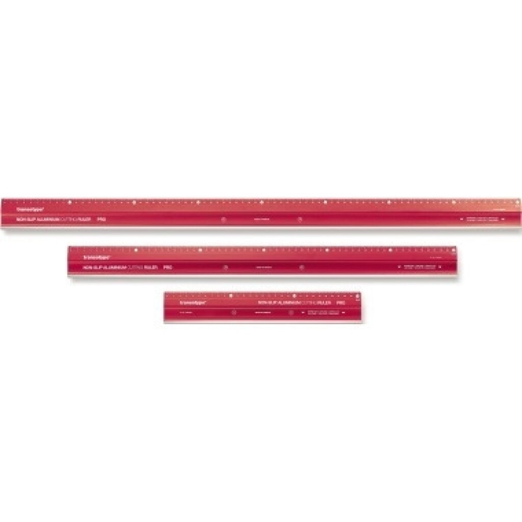 transotype Schneidelineal PRO 17803006 30x5cm Aluminium rot Produktabbildung Nr. 4: transotype Schneidelineal PRO 17803006 30x5cm Aluminium rot