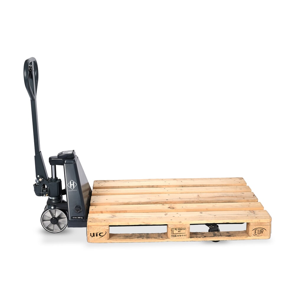 Número de imagen del producto 4: Transpaleta con báscula HEMMDAL PTM 2.0 Scale, capacidad de carga 2.000 kg, incrementos de 5 kg, rodillos de carga simples
