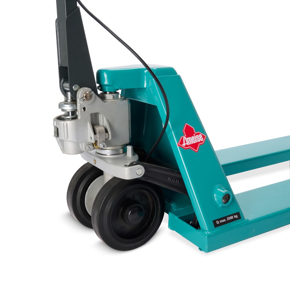 Número de imagen del producto 10: Transpaleta manual Ameise® PTM 2.5 con freno de mano, capacidad de carga 2.500 kg, longitud de horquilla 1.150 mm, goma maciza/poliuretano